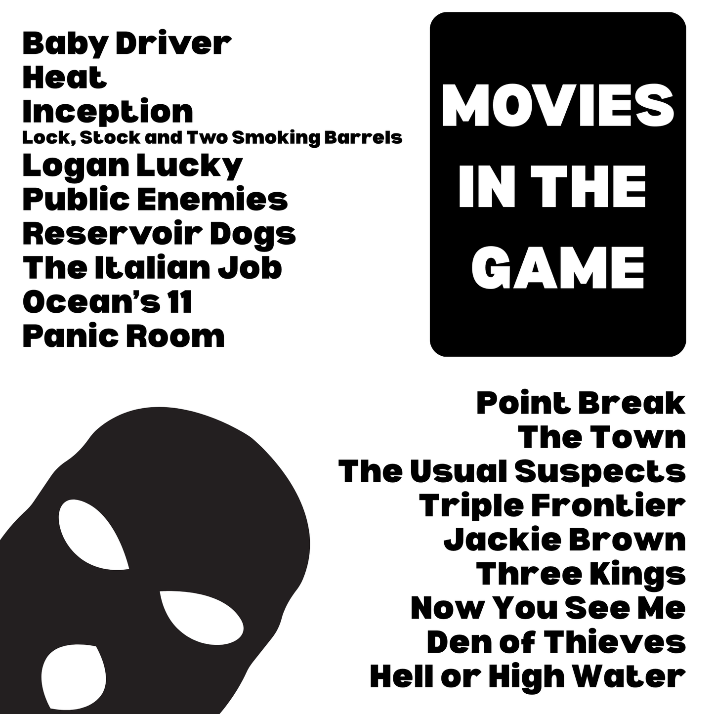 Movie Heist Trivia Game